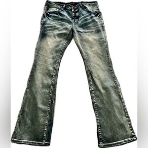 Ash Slim Fit Faded Blue Jeans